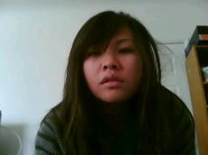Asian teen fingering on Skype