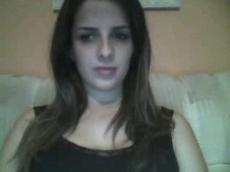 Pretty girlfriend flashing on Skype