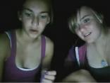 Webcam videos - two amateur girls flashing