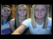 Blonde roommates flashing on Chatroulette