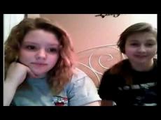 Two teens flashing on Webcam